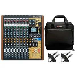 TASCAM Model 12 12Channel AllinOne Mixer With Gator Mixer Bag and Cables