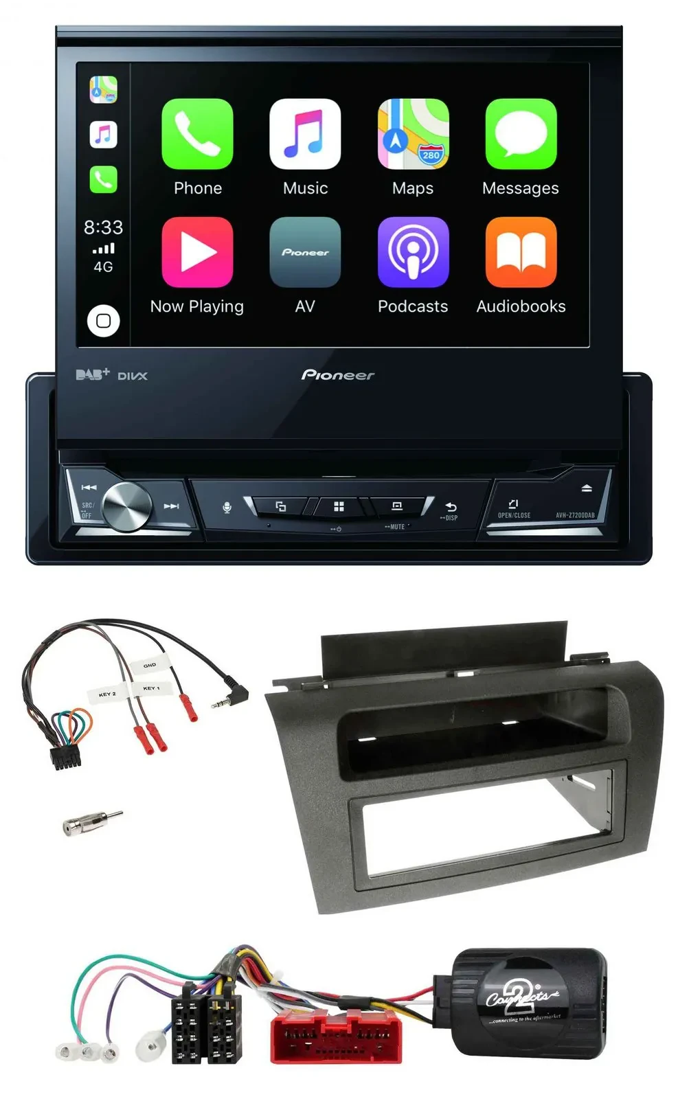 Pioneer DVD Bluetooth DAB USB Lenkrad Autoradio für Mazda 3 (2003-2009)