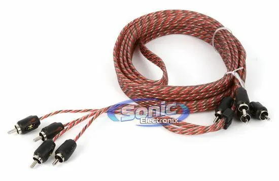 Stinger SI4412 12 ft. 4-Channel 4000 Series RCA Interconnect Cable Wire