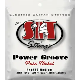 Струны для электрогитары SIT Strings PN1252 Power Groove Pure Nickel 12-52