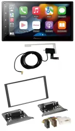 Автомагнитола Pioneer 2-DIN, Bluetooth, USB, DAB, MP3 для Kia Sorento BL (2006–2009)