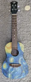 Luna UKE STR C Concert Size Starry Night Design Acoustic Ukulele