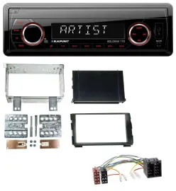 Blaupunkt SD USB 1DIN MP3 AUX Autoradio für Kia Ceed 09-12 proCeed 11-13