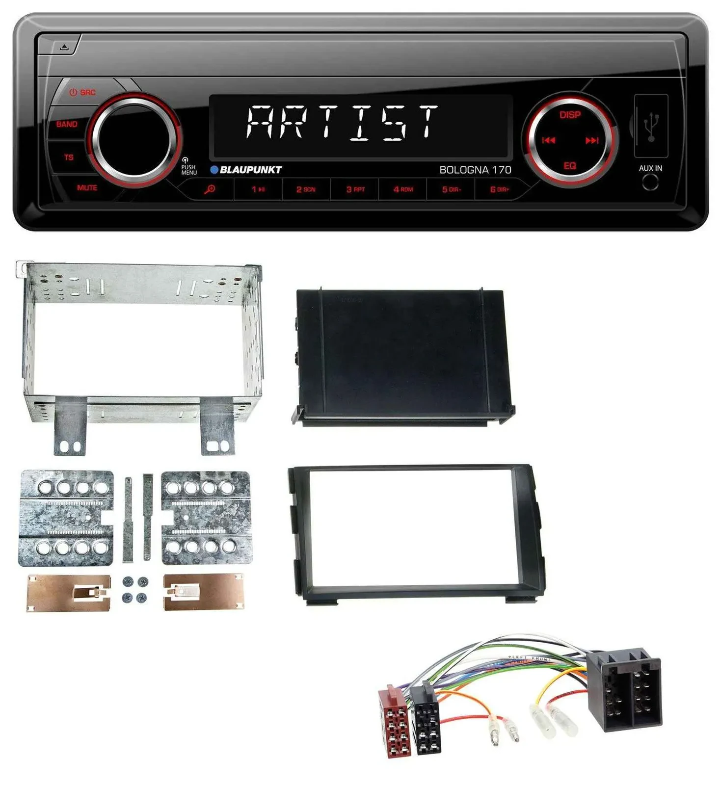 Blaupunkt SD USB 1DIN MP3 AUX Autoradio für Kia Ceed 09-12 proCeed 11-13