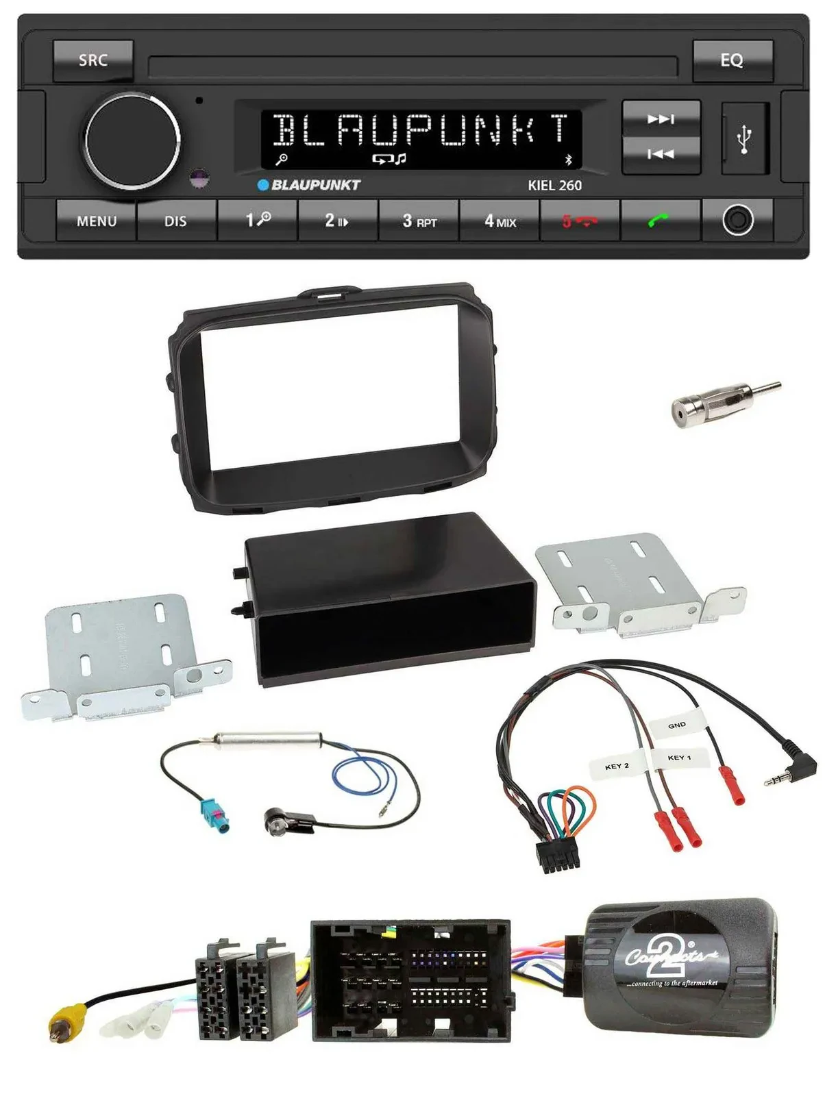 Blaupunkt USB DAB Bluetooth Lenkrad Autoradio für Alfa Giulietta 940 Facelift 20