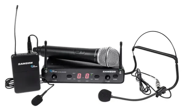 Samson Concert 288 UHF Headset Wireless Microphone Mic For Church Sound Systems