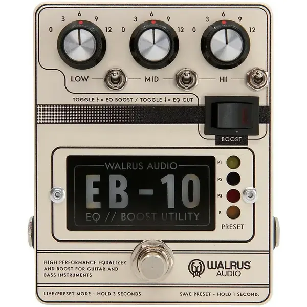 Педаль эффектов для электрогитары Walrus Audio EB-10 Preamp EQ Boost