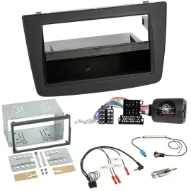 Einbauset Lenkradadapter DIN Autoradio für Alfa Mito 2008-2014 schwarz