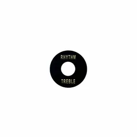 BOSTON Toggle Switch Plate, Unterlegscheibe LP-style, schwarz mit gold imprint