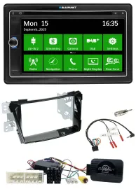 Blaupunkt Bluetooth 2DIN Lenkrad DAB USB TMC Navigation für Hyundai i40 ab 16 VF