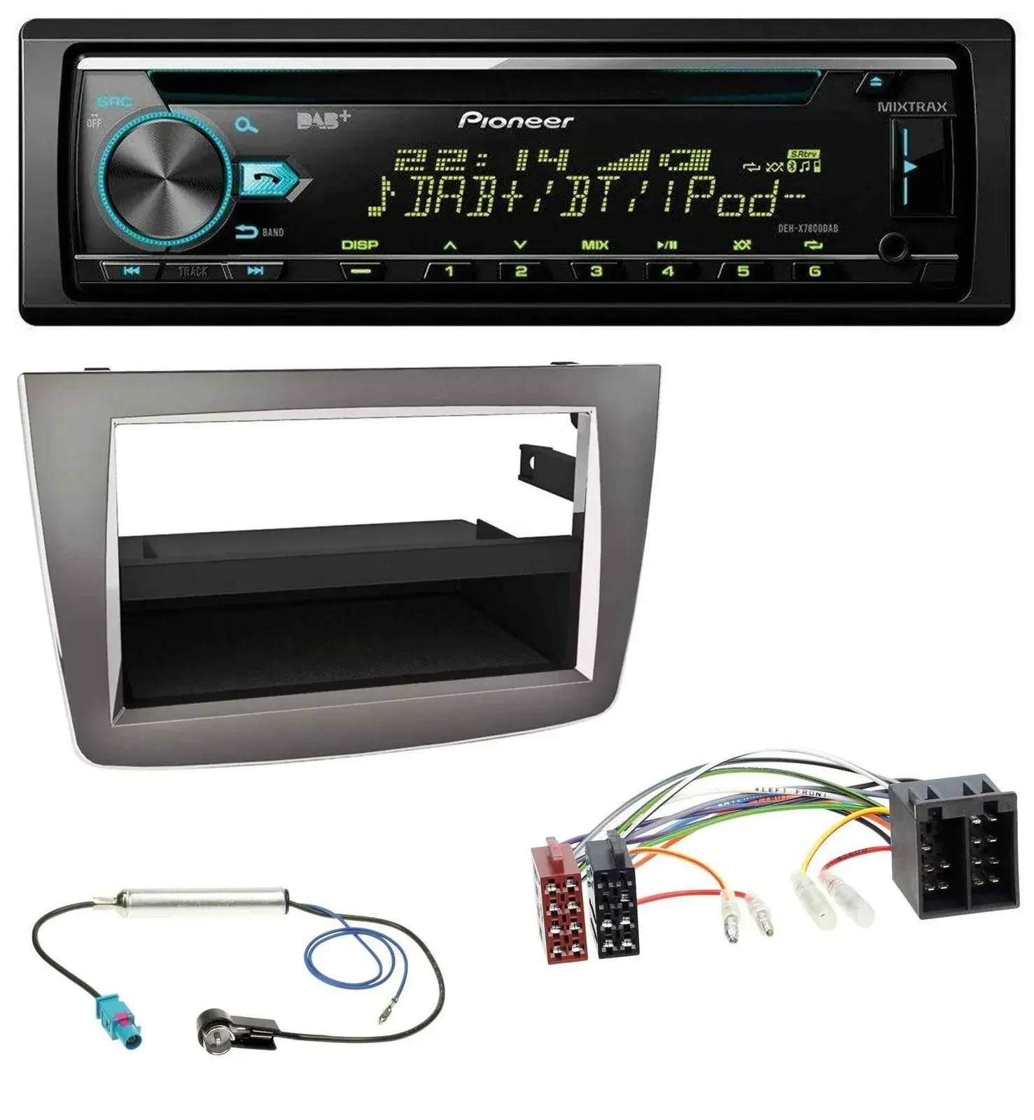 Автомагнитола для Alfa Romeo MiTo 955 (2008–2014) Pioneer DAB, CD, MP3, USB, Bluetooth, ISO
