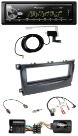 Автомагнитола Pioneer Bluetooth, DAB, USB, поддержка кнопок на руле, для Ford Focus/C-Max/Galaxy (с 2007)