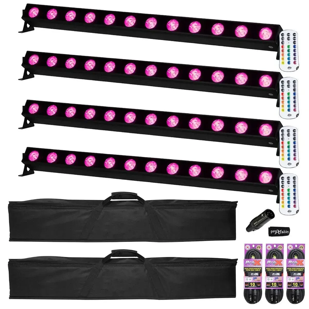 Светодиодный прибор American DJ UBL12H с аксессуарами (4 штуки)