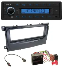 VDO AUX 1DIN MP3 USB Autoradio für Ford Focus C-Max Galaxy ab 2007 schwarz