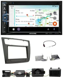 Alpine Bluetooth TMC USB DAB 2DIN Lenkrad Navigation für BMW 1er PDC aut. Klima