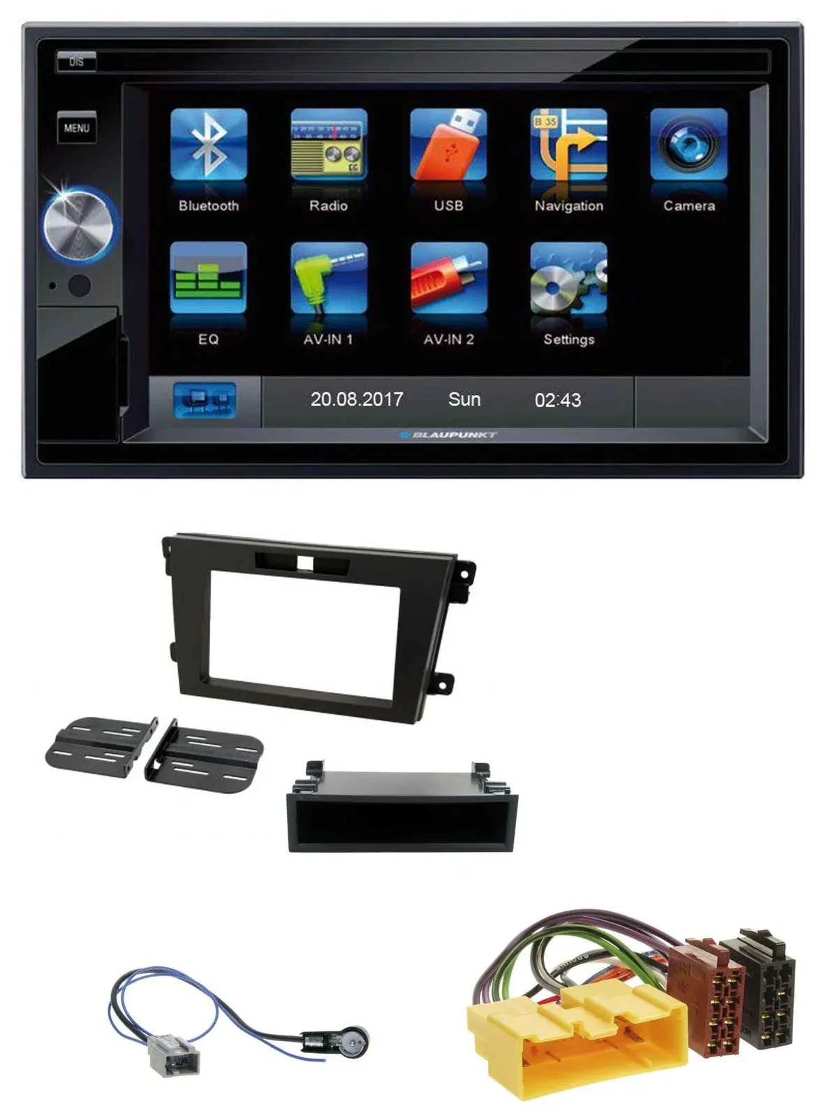 Blaupunkt SD Bluetooth 2DIN MP3 USB AUX Autoradio für Mazda CX-7 (2008-2010)