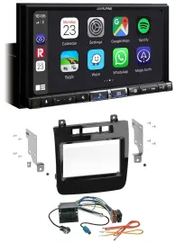 Alpine 2DIN DAB USB MP3 Bluetooth Autoradio für VW Touareg (2010-2014)