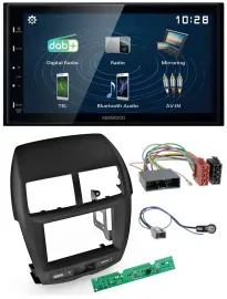 Kenwood 2DIN Bluetooth MP3 USB DAB Autoradio für Mitsubishi ASX 2010-2014
