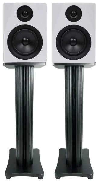 (2) Rockville APM5W 5.25" USB Studio Monitor Speakers+28" Black Premium Stands