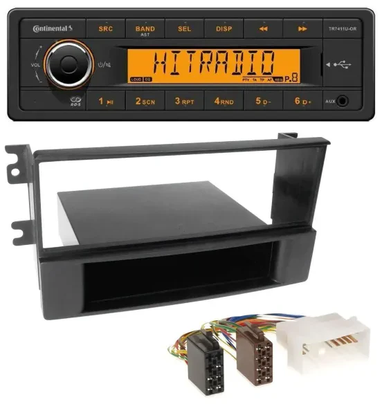 Continental 1DIN USB AUX MP3 Autoradio für Kia Sorento (ab 2006)