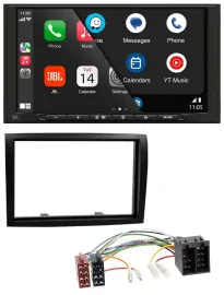 JBL USB 2DIN MP3 Bluetooth AUX Autoradio für Fiat Ducato Citroen Jumper Peugeot