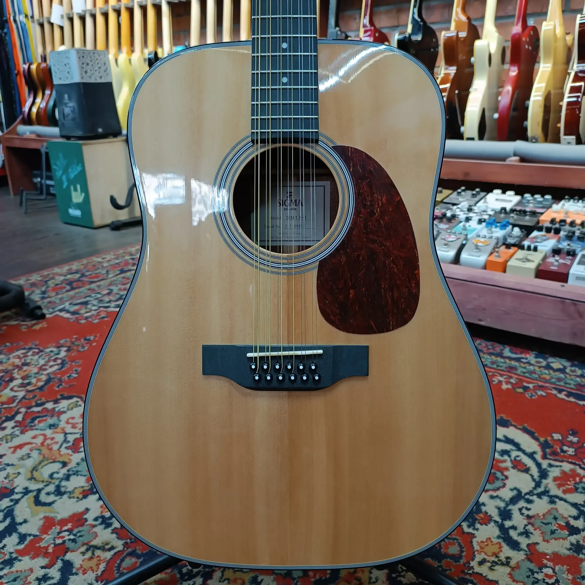 Акустическая гитара Sigma Guitars DM12-1 12-Strings Dreadnought Gloss Natural 2023