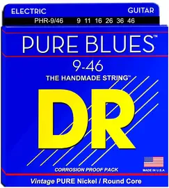 Струны для электрогитары DR Strings PHR-9/46 Pure Blues 9-46
