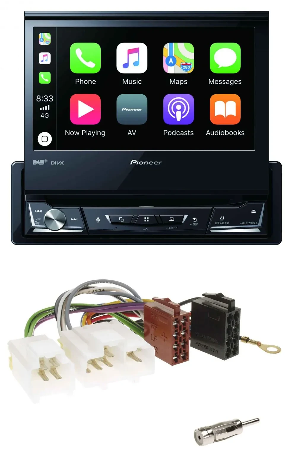 Pioneer DVD Bluetooth DAB USB MP3 Autoradio für Nissan Almera N15 (1995-2000)
