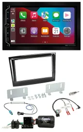 ESX 2DIN DAB USB Lenkrad Bluetooth Autoradio für Fiat Doblo VDO ab 2015 piano