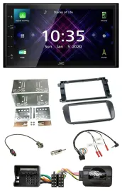 JVC DAB 2DIN Lenkrad Bluetooth USB Autoradio für Ford S-Max Mondeo 07-14 Profi s