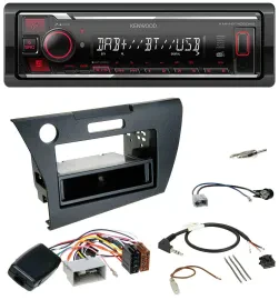 Kenwood Lenkrad Bluetooth USB DAB Autoradio für Honda CR-Z 2010-2013