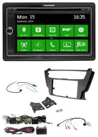 Blaupunkt Bluetooth 2DIN Lenkrad DAB USB TMC Navigation für BMW 3er 4er 2012-201
