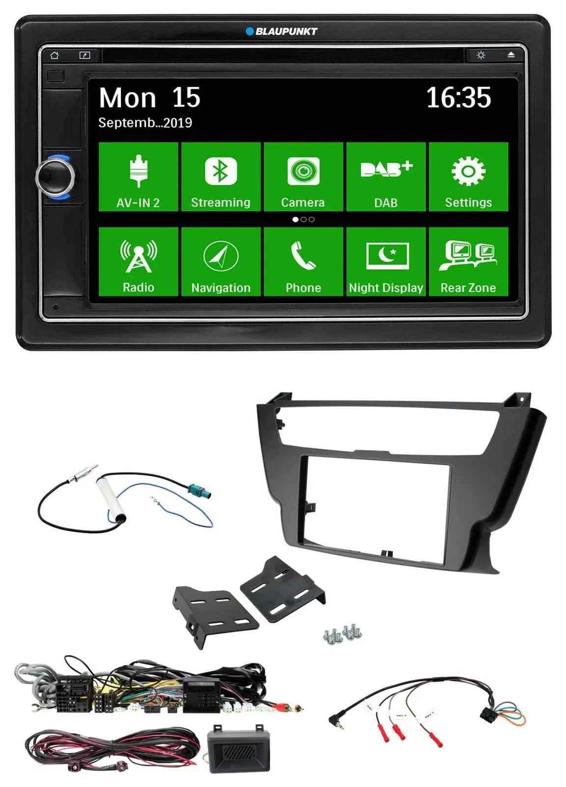 Blaupunkt Bluetooth 2DIN Lenkrad DAB USB TMC Navigation für BMW 3er 4er 2012-201