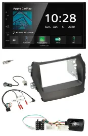 Kenwood Bluetooth Lenkrad DAB USB 2DIN Autoradio für Hyundai Santa Fe ab 2012 oh