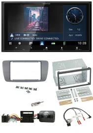 Kenwood Bluetooth 2DIN USB DAB Lenkrad Autoradio für Seat Ibiza ab 08 conemaragr