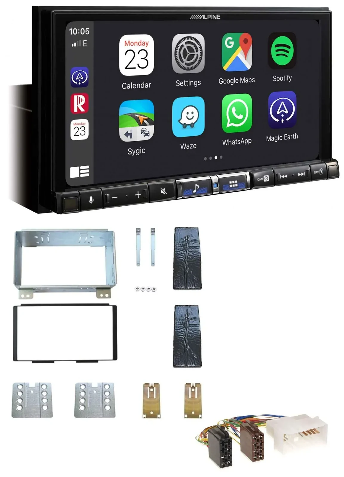 Alpine 2DIN DAB USB MP3 Bluetooth Autoradio für Kia Carnival II VQ 06-11
