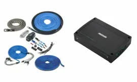 Kicker KXMA500.4 500W 4-Channel Marine Amplifier w/ Free NVX 4 Gauge Amp Kit