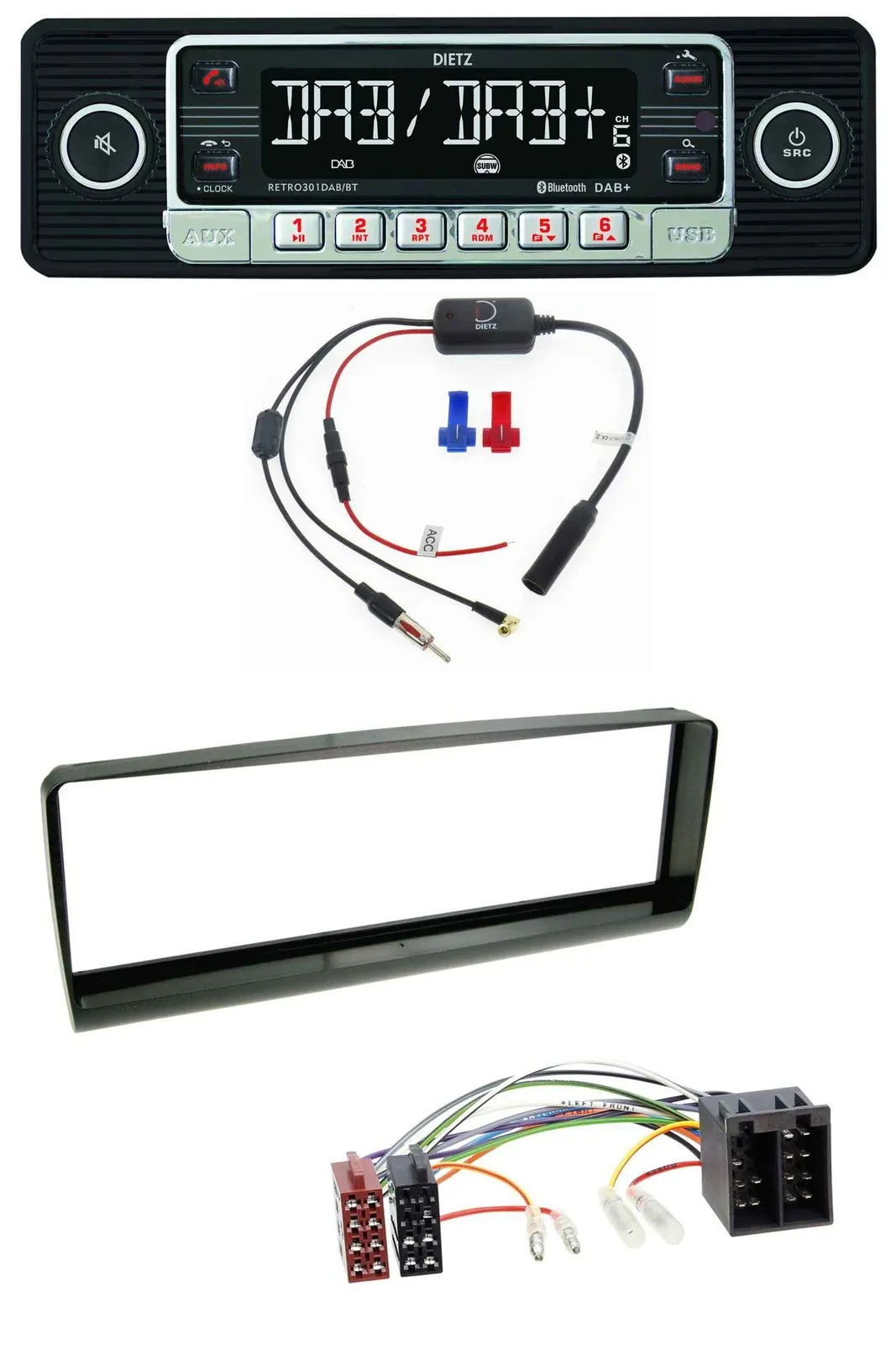 Dietz MP3 DAB Bluetooth USB Autoradio für Alfa Romeo 156 (1997-2001)