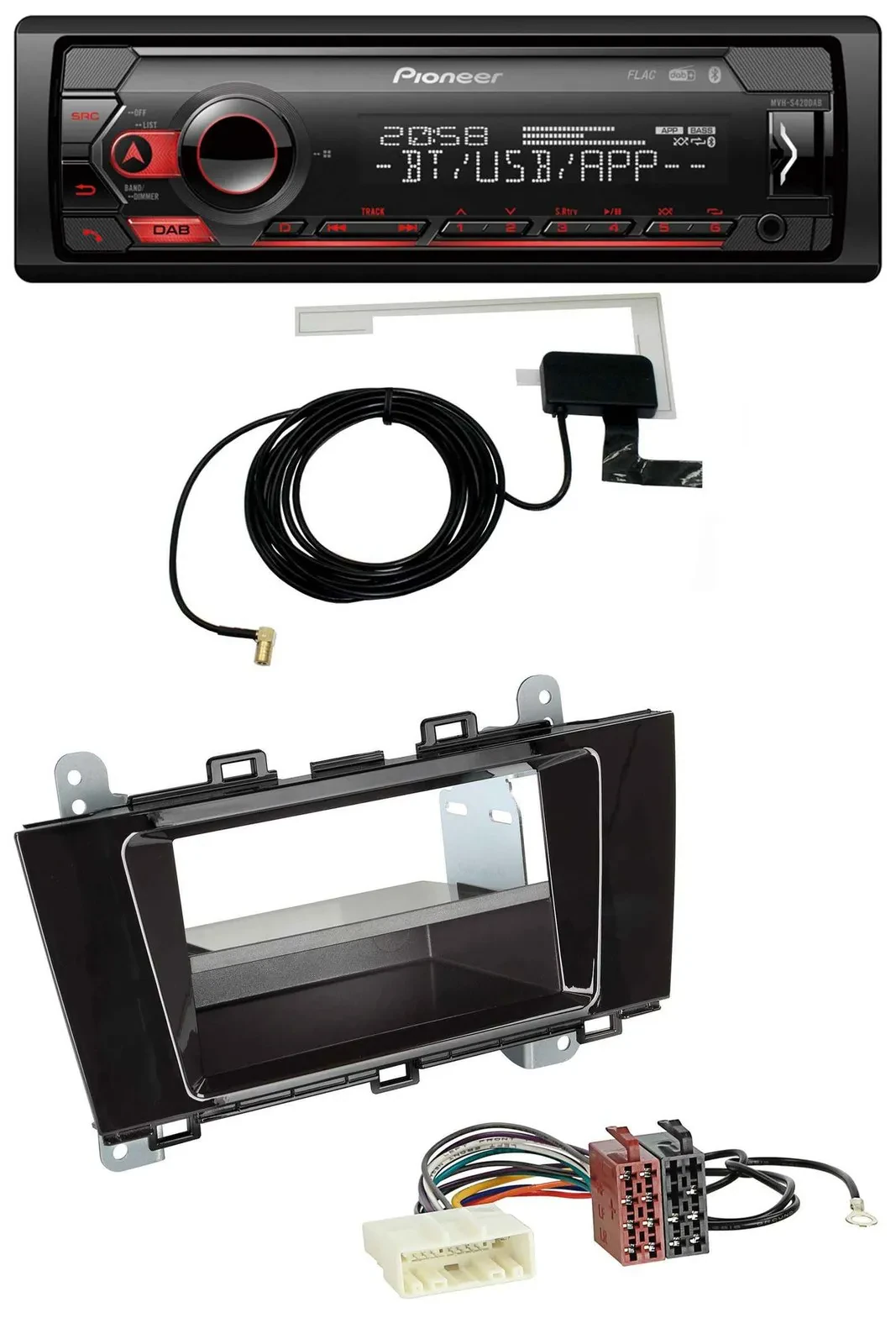 Pioneer DAB USB MP3 Bluetooth Autoradio für Subaru Outback (ab 2015)
