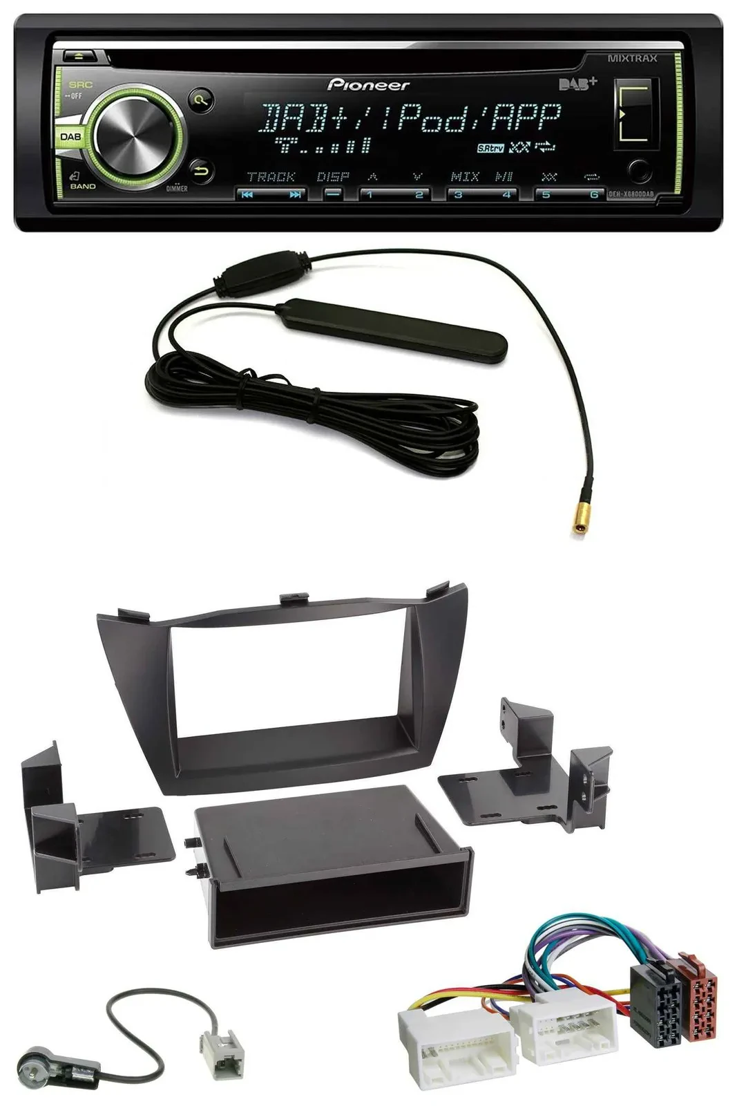 Автомагнитола для Hyundai ix35 (LM, 2010-2013) Pioneer MP3 USB CD DAB AUX