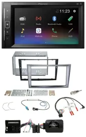 Автомагнитола Pioneer 2DIN, DAB, Bluetooth, USB для Opel Antara/Astra H/Zafira