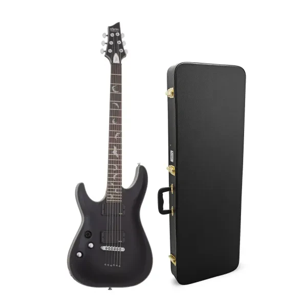 Schecter Damien Platinum 6 Left Handed Electric Guitar with Hard Case