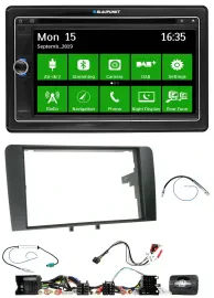 Blaupunkt Bluetooth 2DIN Lenkrad DAB USB TMC Navigation für Audi A3 8P 2003-2012
