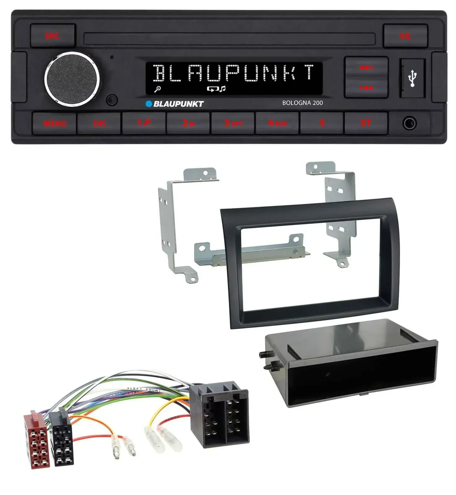 Blaupunkt MP3 AUX USB 1DIN Autoradio für Citroen Jumper Fiat Ducato 06-11 schwar