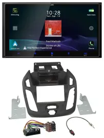 JVC USB Bluetooth 2DIN DAB MP3 Autoradio für Ford Transit 12-18 ohne Display Con