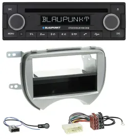 Автомагнитола для Nissan Micra (2010–2013, K13) Blaupunkt MP3 Bluetooth DAB CD USB серебристая
