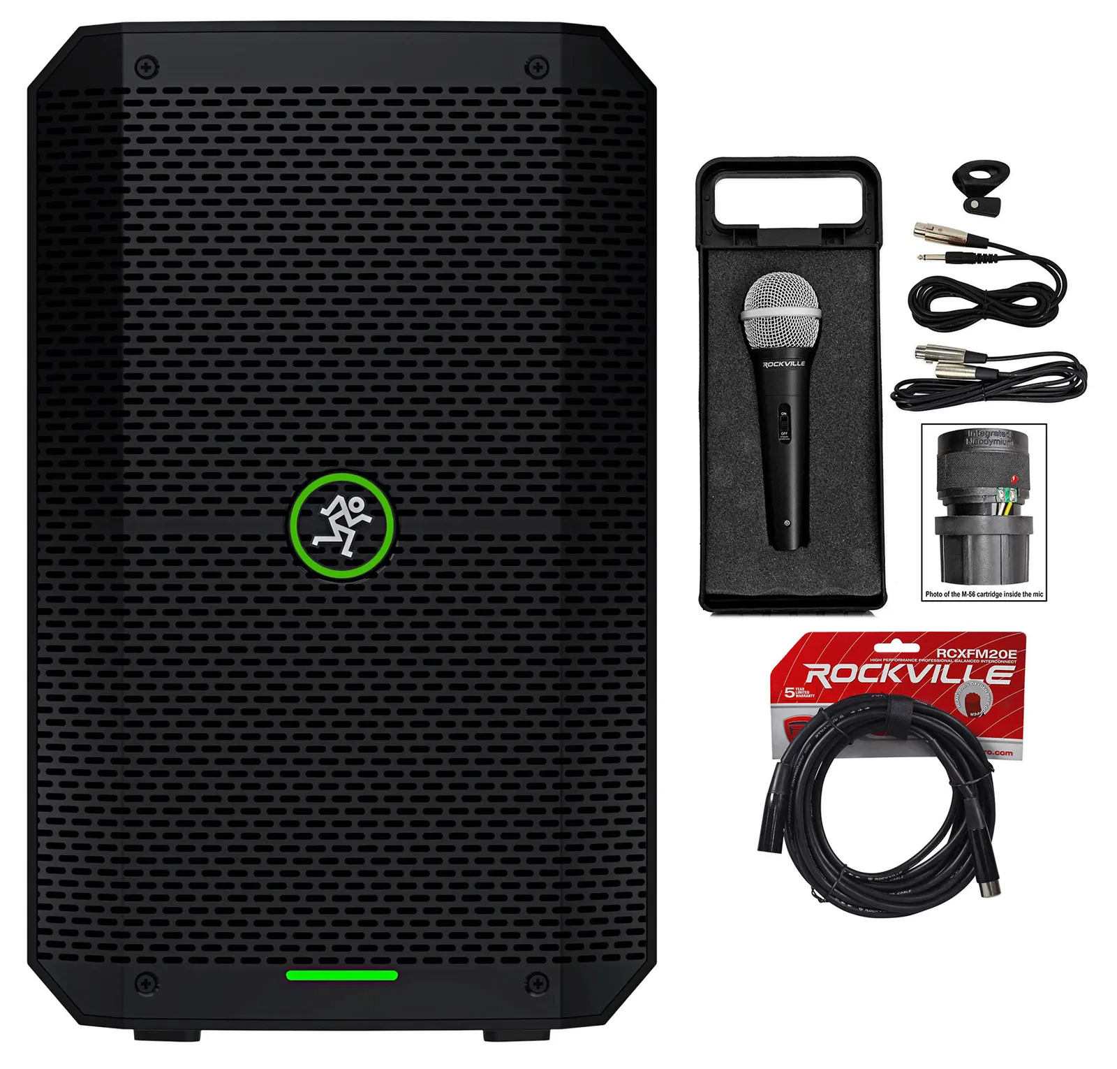 Портативная акустическая система Mackie Thump GO Black с микрофоном и кабелем