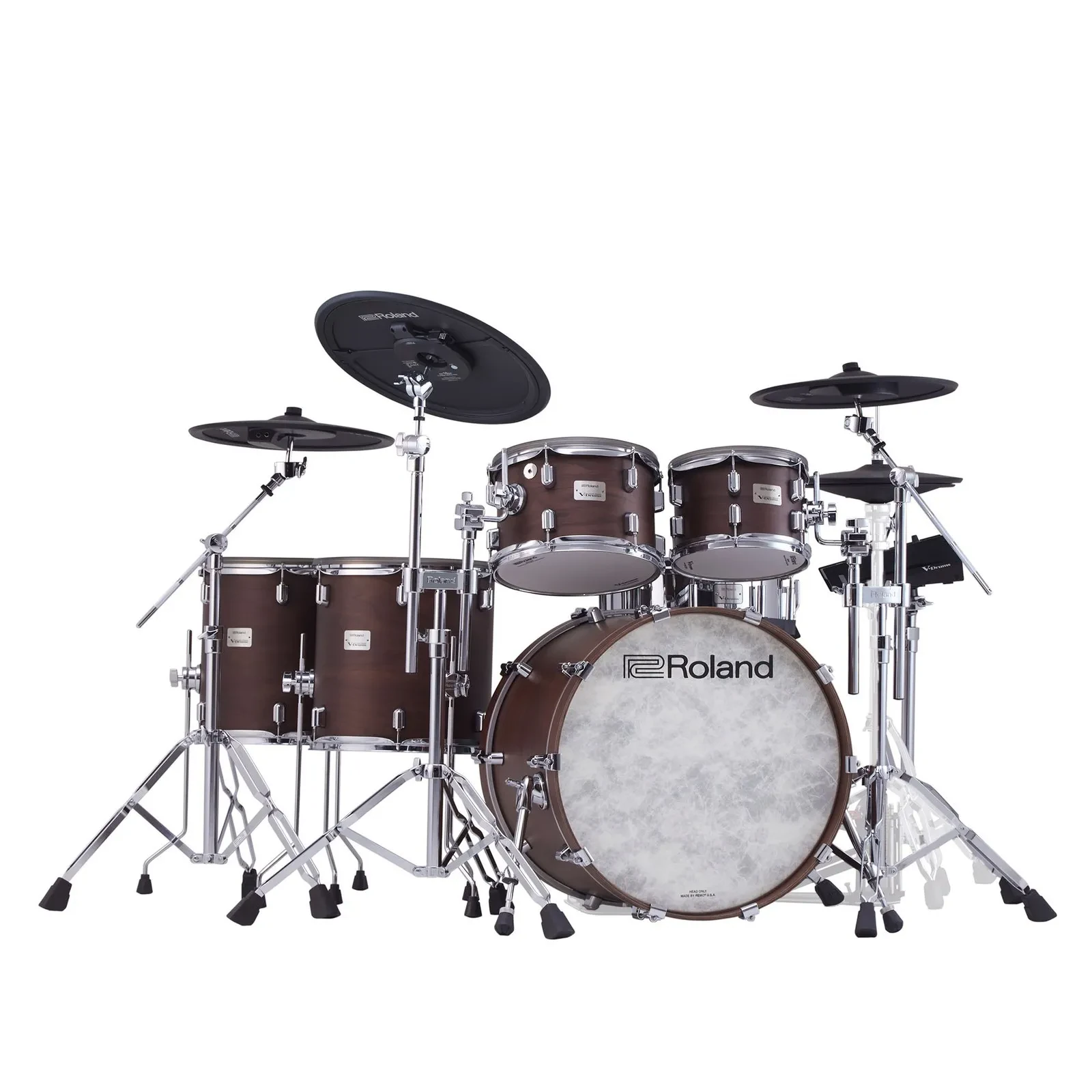 ROLAND VAD716-SW E-Drum Set Satin Walnut