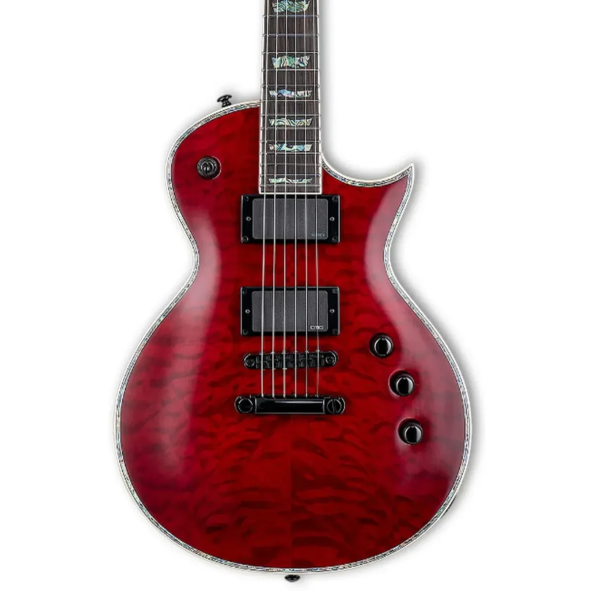 LTD EC-1000QM Electric Guitar See Thru Black Cherry