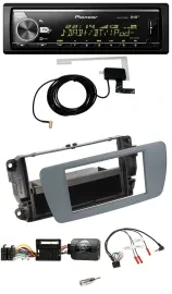 Автомагнитола Pioneer для Seat Ibiza, Bluetooth, DAB, USB, управление на руле, серый